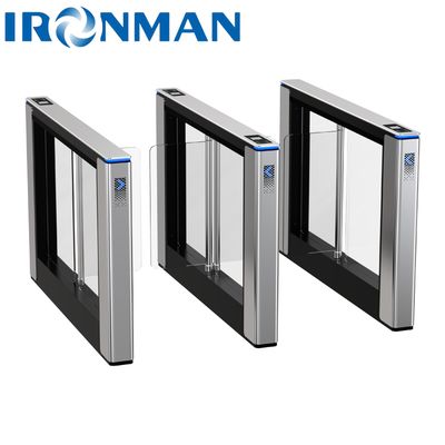 Ποιότητα  Waist High Swing Gate Turnstiles Entrance For Galvanized Steel Sheet Laser Logo For Public Toilets Gyms Εργοστάσιο